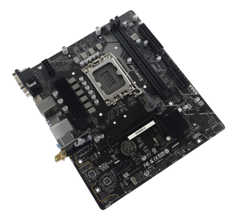 BIOSTAR B760MX2-E Micro-ATX mātesplate ar DDR5