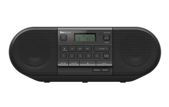 Panasonic RX-D550E-K CD radio ar USB un Bluetooth