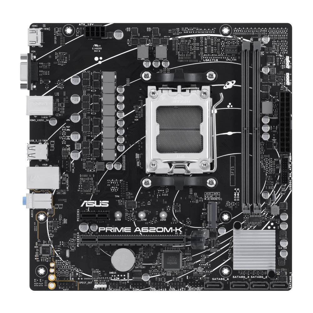 ASUS PRIME A620M-K Micro-ATX DDR5 mātesplate