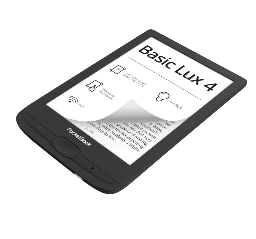 PocketBook Basic Lux 4 PB618-P-WW Black E-Reader