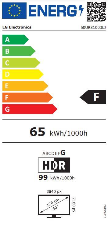 LG 50UR81003LJ 50 colių 4K UHD išmanusis televizorius tamsiai mėlynas