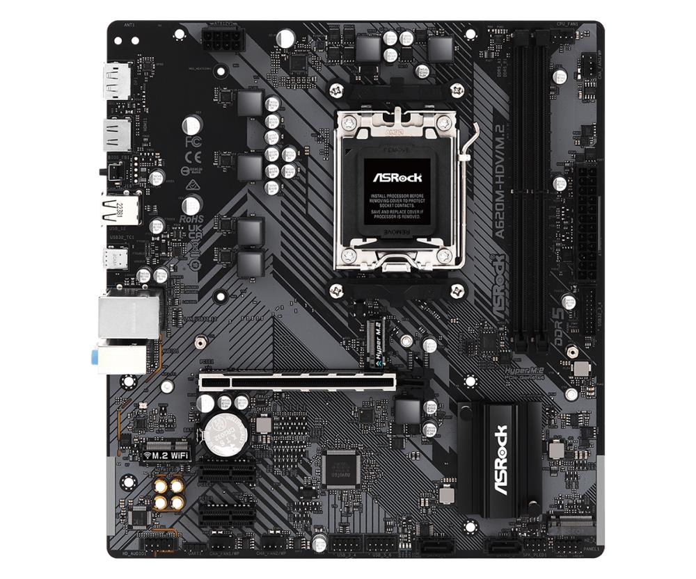 ASROCK A620M-HDV/M.2 Micro-ATX pagrindinė plokštė