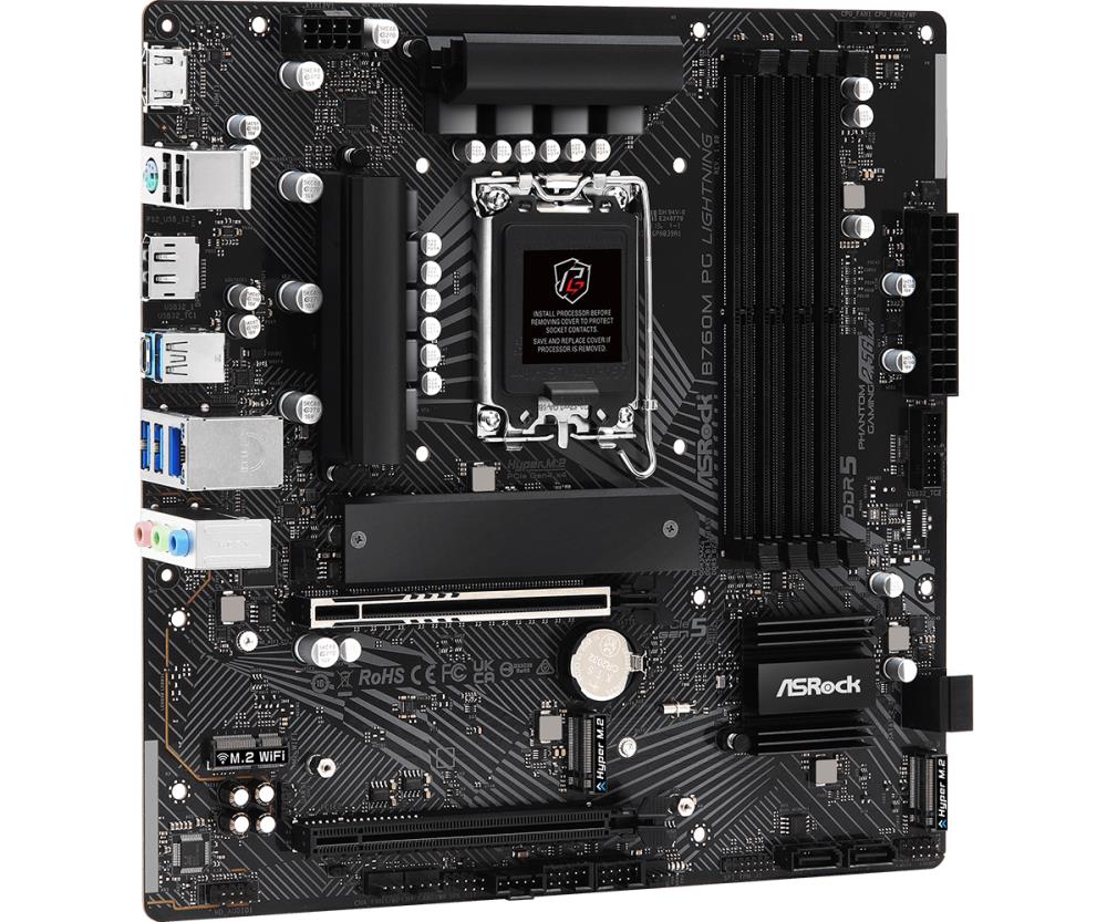 ASROCK B760MPG Lightning Micro-ATX Emaplaat DDR5