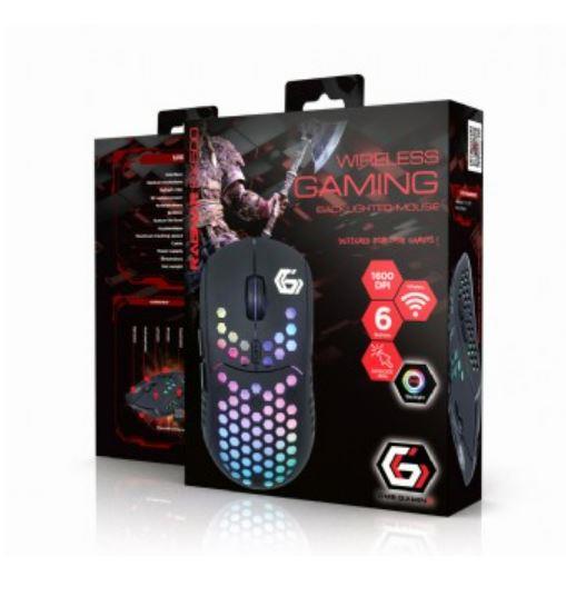 Gembird WRX500 RGB Juhtmevaba Mänguhiir