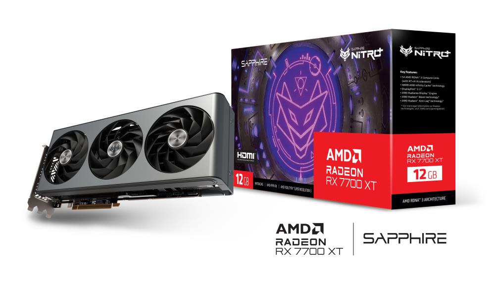 SAPPHIRE RX 7700 XT 12GB GDDR6 Grafikas Karte