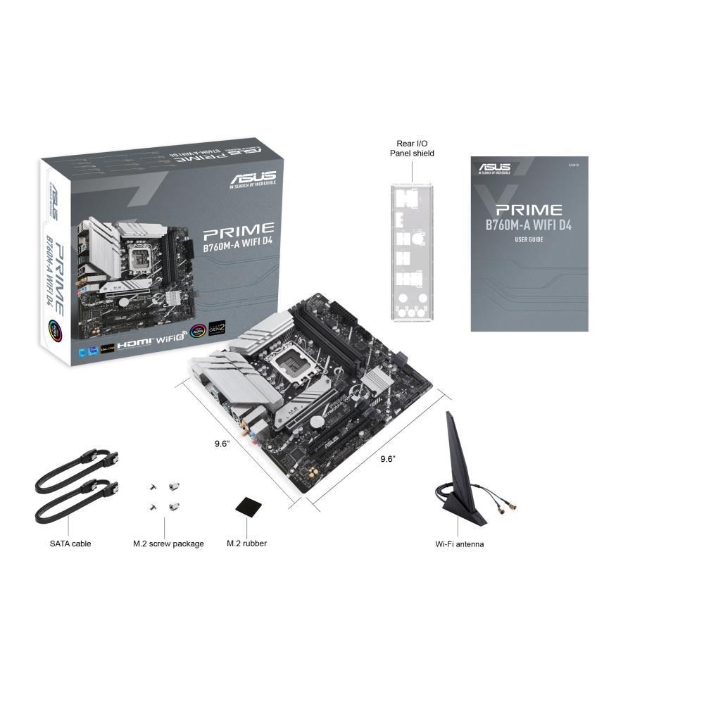 ASUS PRIME B760M-A WiFi DDR4 Micro-ATX mātesplate