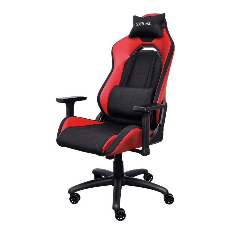 Trust GXT 714R spēļu krēsls sarkans modelis 25064 ergonomiskais komforts