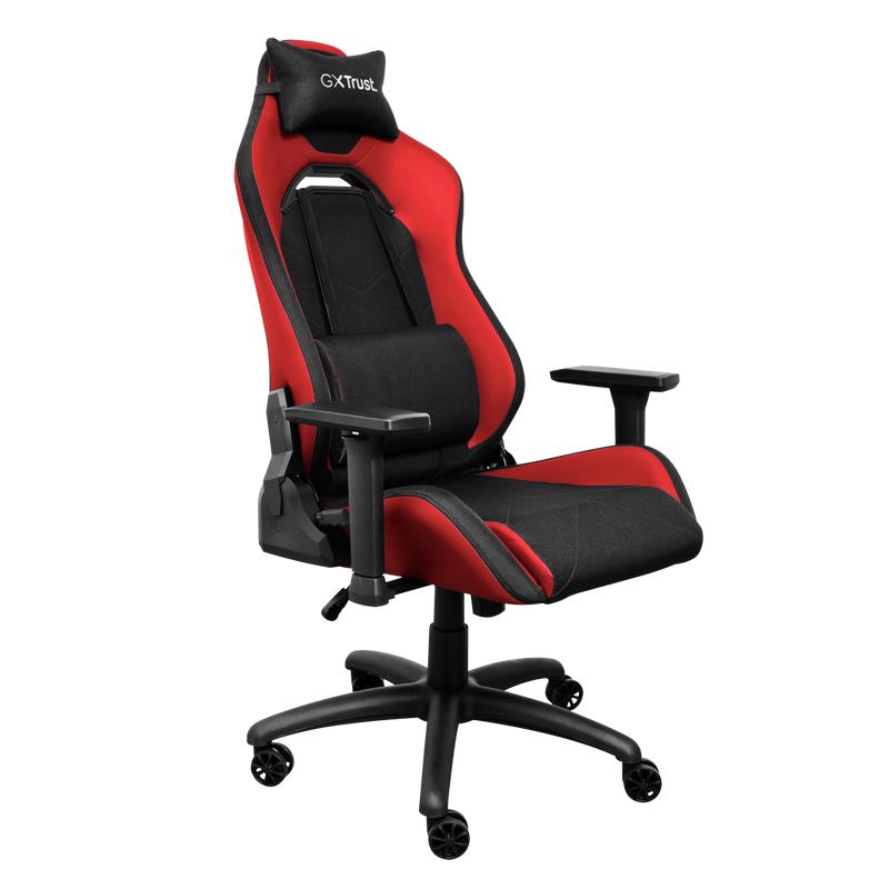 Trust GXT 714R spēļu krēsls sarkans modelis 25064 ergonomiskais komforts