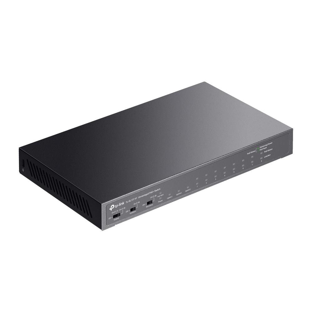 TP-LINK TL-SL1311P 8-Portų PoE+ Gigabito Jungiklis