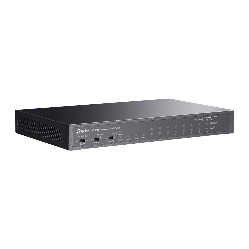 TP-LINK TL-SL1311P 8-Portų PoE+ Gigabito Jungiklis