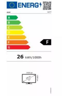 ACER V277 E 27" IPS Monitorius 100Hz Full HD Matinis Juodas