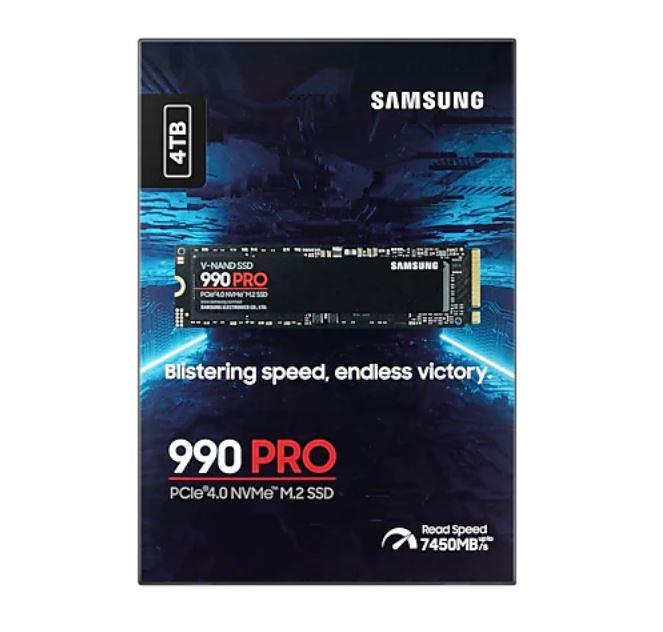 Samsung 990 PRO 4TB NVMe SSD - Ātrs PCIe Gen4