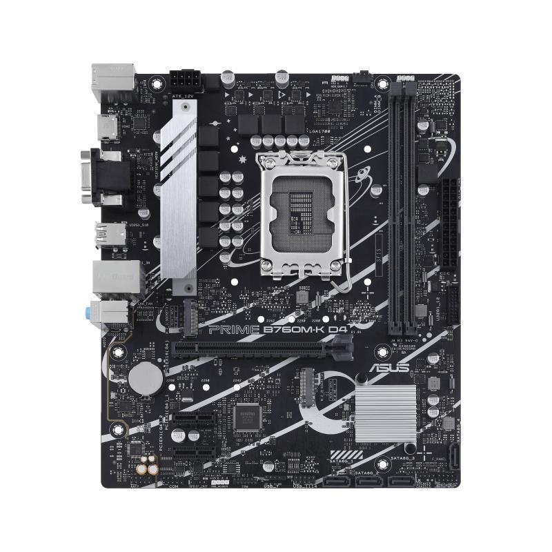 ASUS PRIME B760M-KD4 Micro-ATX Pagrindinė plokštė DDR4