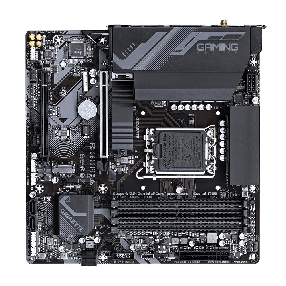 GIGABYTE B760MGAMINGXAX1.2 Micro-ATX DDR5 Motherboard