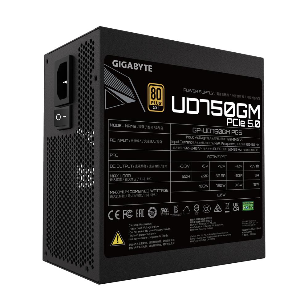 GIGABYTE GP-UD750GMPG5 750W 80 PLUS GOLD Maitinimo Blokas