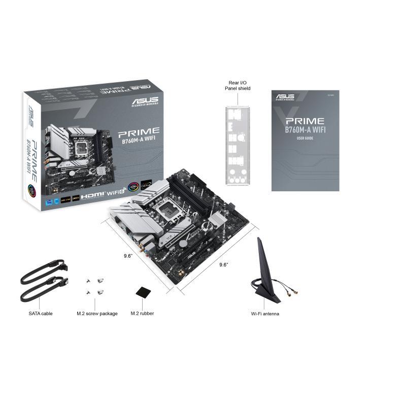 ASUS PRIME B760M-A WiFi Micro-ATX mātesplate DDR5