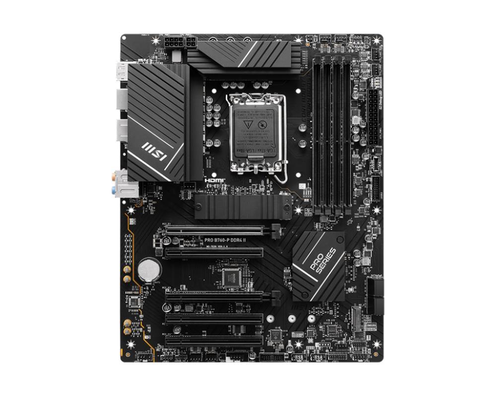 MSI PRO B760-P DDR4 mātesplate ar PCIe 5.0 un USB-C