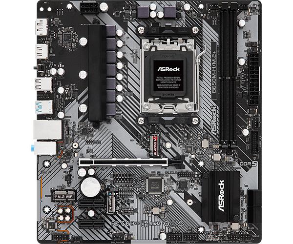 ASROCK B650M-H/M.2+ Micro-ATX Pagrindinė Plokštė DDR5 Palaikymas
