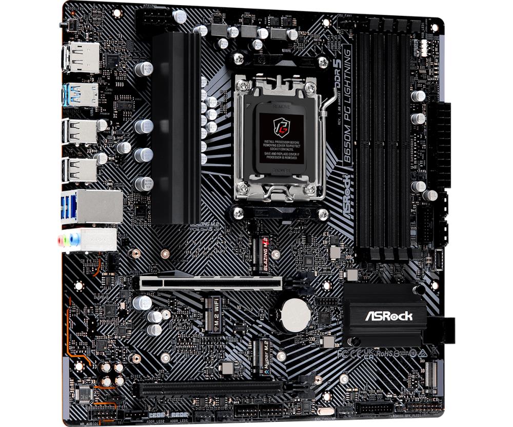 ASROCK B650MPGLIGHTNING Micro-ATX DDR5 mātesplate