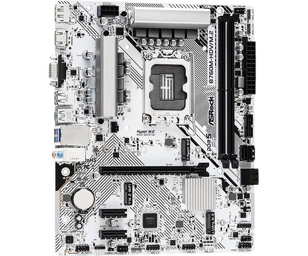 ASROCK B760M-HDV/M.2 Micro-ATX Материнская плата DDR5