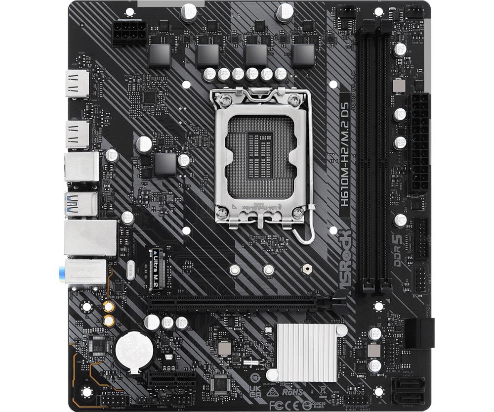 ASROCK H610M-H2/M.2D5 Micro-ATX Mātesplate DDR5