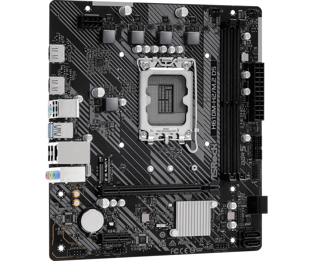 ASROCK H610M-H2/M.2D5 Micro-ATX Mātesplate DDR5