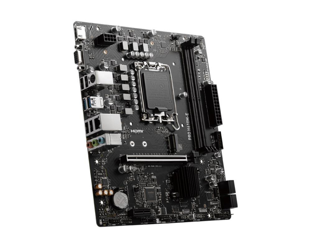 MSI PROH610M-E LGA1700 Micro-ATX DDR5 Galvenplate