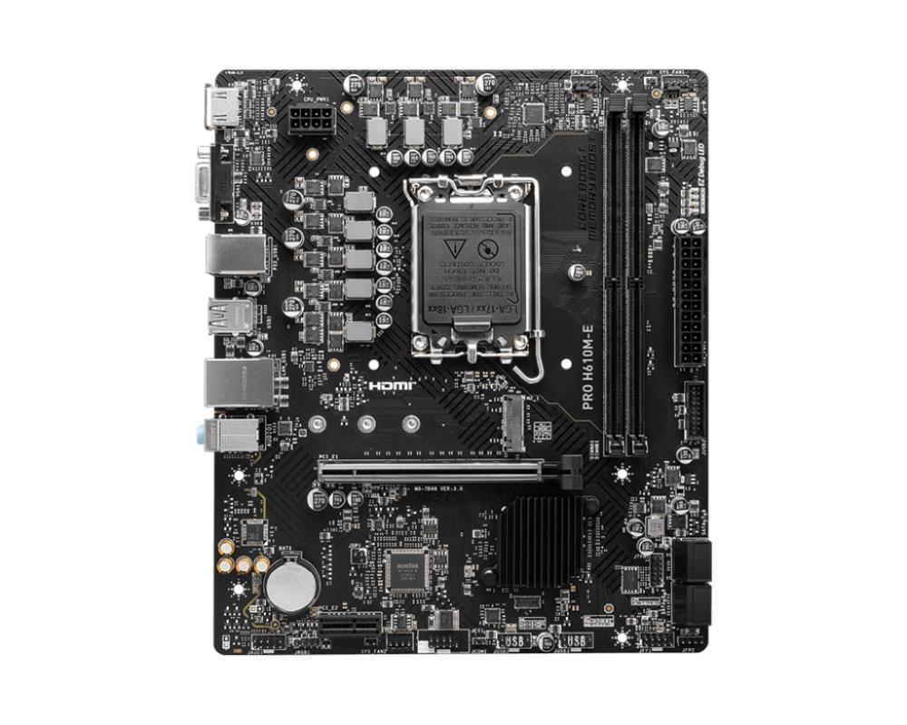 MSI PROH610M-E LGA1700 Micro-ATX DDR5 Galvenplate