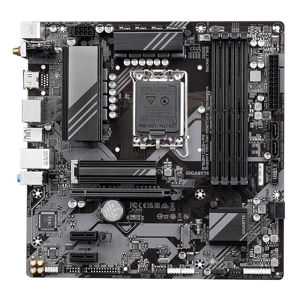 GIGABYTE B760MDS3HAX1.2 Micro-ATX DDR5 emaplaat