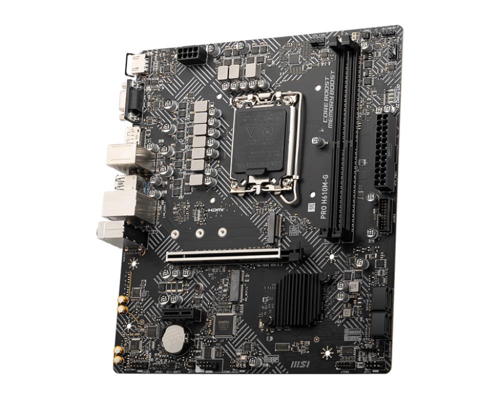 MSI PROH610M-GDDR5 Intel H610 Micro-ATX Emaplaat