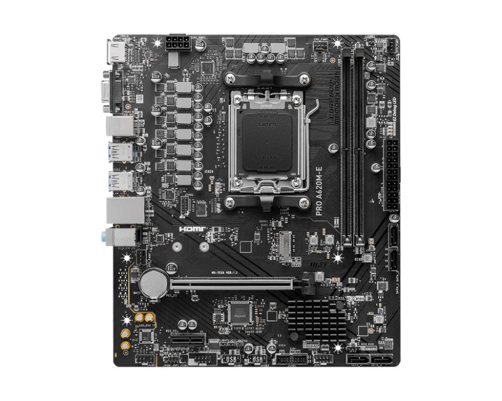MSI PRO A620M-E SAM5 mATX Материнская Плата AMD A620