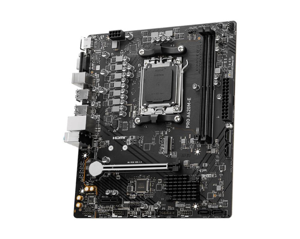MSI PRO A620M-E SAM5 mATX Материнская Плата AMD A620