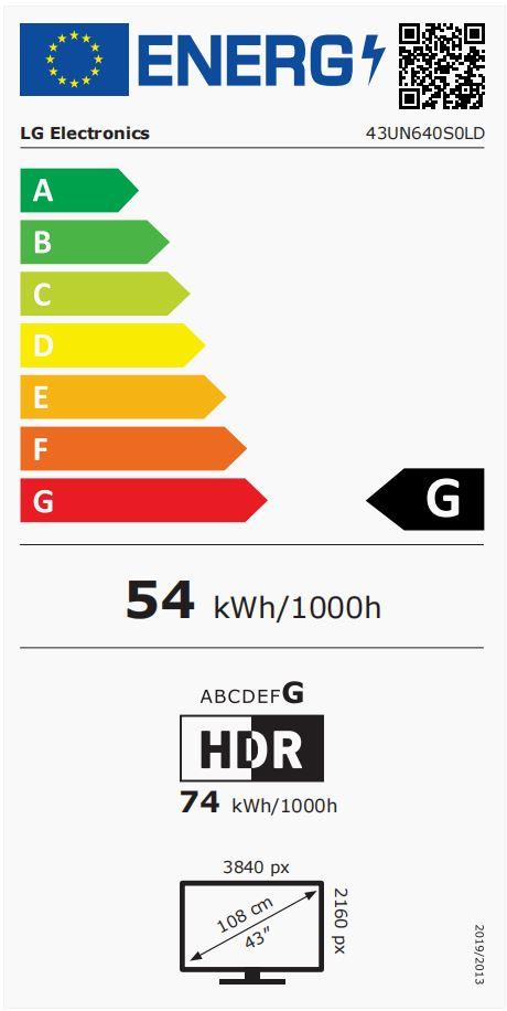 LG 43UN640S0LD 43” 4K UHD viedtelevizors