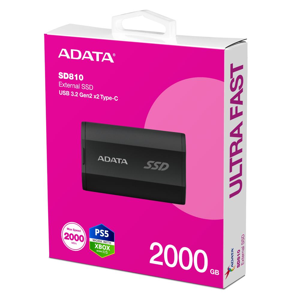 ADATA SD810 2TB External SSD USB-C 2000MB/s