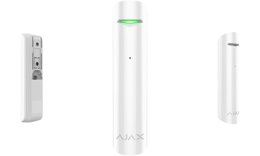 AJAX 38109 GlassProtect Baltais Bezvadu Detektors