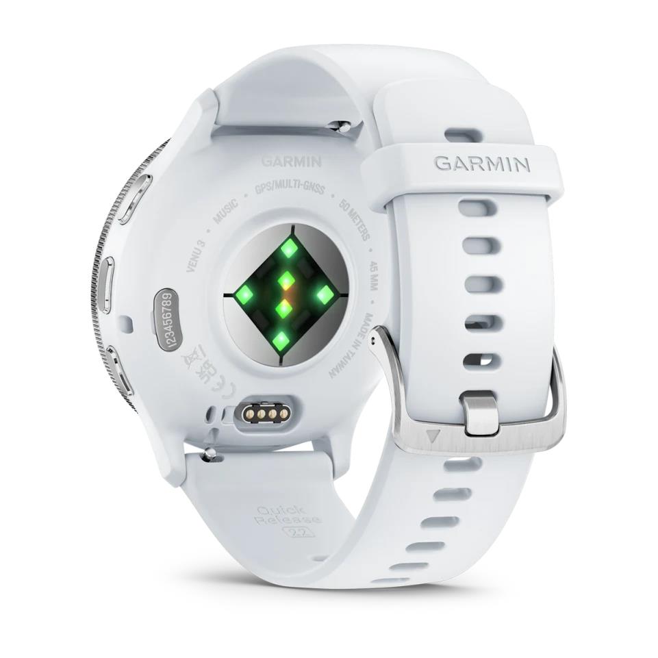 Garmin Venu 3 010-02784-00 nutikell Valge Hõbedane