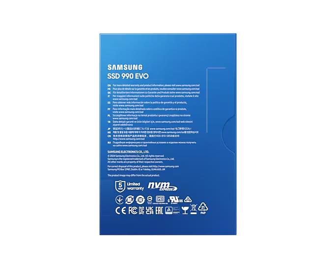 Samsung 990 EVO 2TB M.2 PCIe Gen4 NVMe SSD