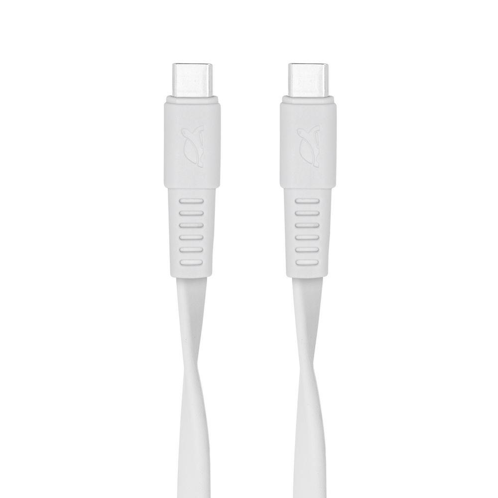 RIVACASE PS6005 WT12 USB-C kabelis 1.2M balts