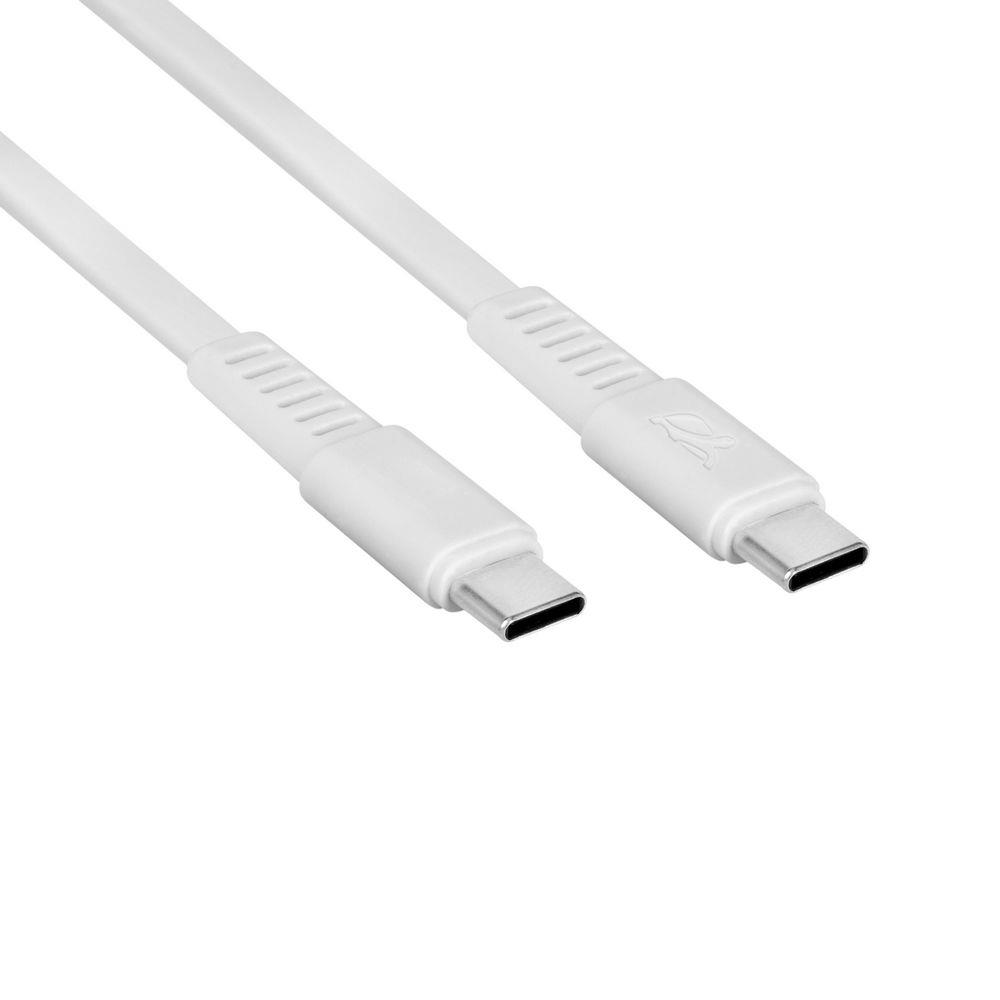RIVACASE PS6005 WT12 USB-C kabelis 1.2M balts