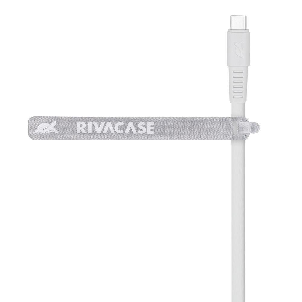 RIVACASE PS6005 WT12 USB-C kabelis 1.2M balts