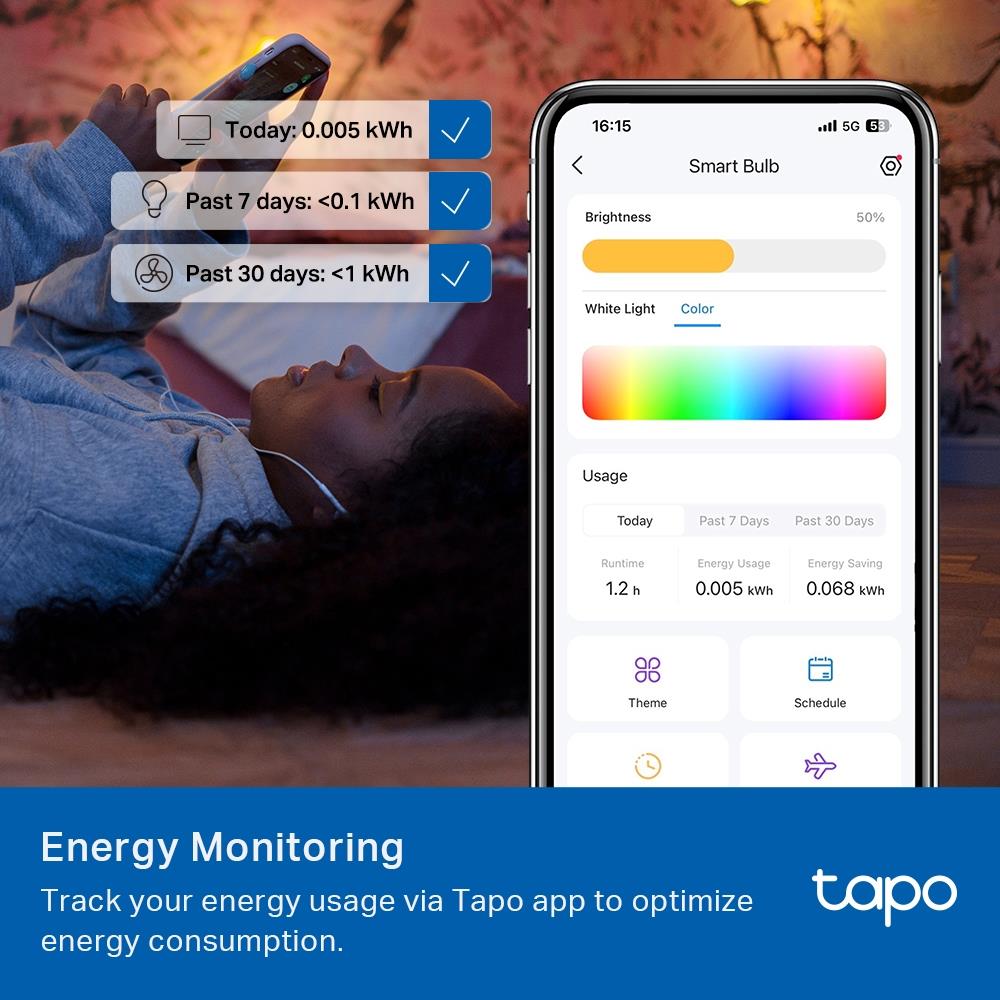 TP-LINK TAPOL535E Viedā Spuldze 8.6W 1055 Lumen 6500K
