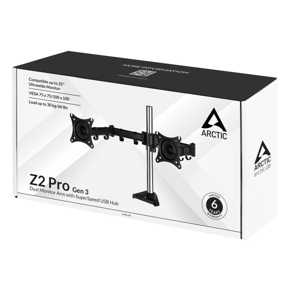 Arctic Z2 Pro Gen 3 Monitor Arm Dual AEMNT00050A