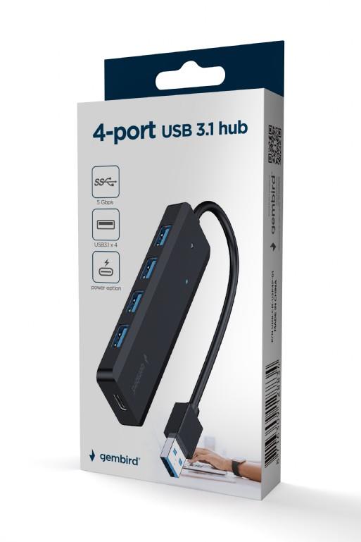 GEMBIRD USB3.1 4-Porti Hub UHB-U3P4P-02