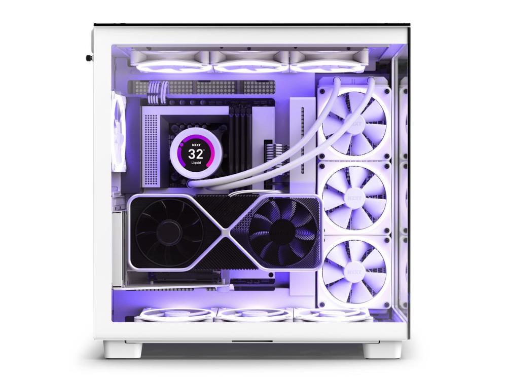 NZXT H9 Elite CM-H91EW-01 Balta Vidēja Torņa Korpuss