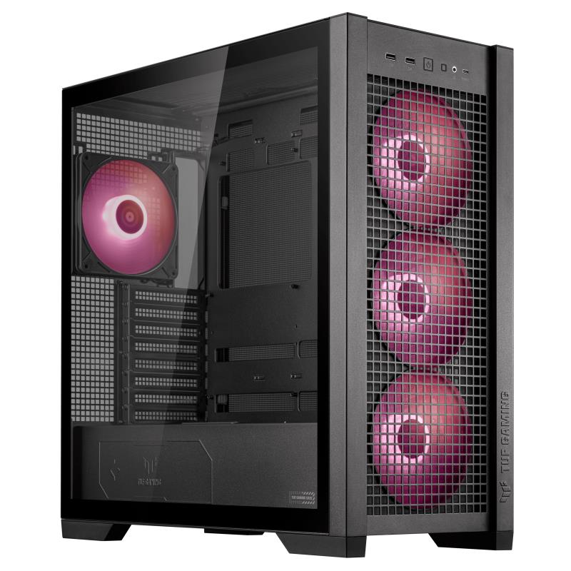 ASUS TUF Gaming GT302 ARGB Melns PC korpuss