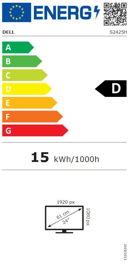 DELL S2425H 23,8" IPS monitor 1920x1080 100Hz