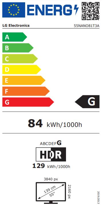 LG 55NANO81T3A 55" 4K Viedtelevizors ar webOS Bluetooth