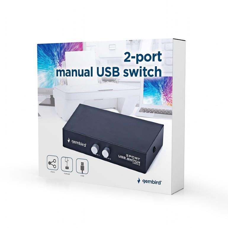 Gembird DSU-21 USB I/O Switch 2-Port