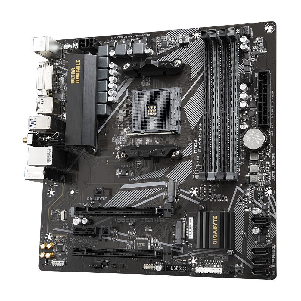 GIGABYTE B550M DS3H AC Micro-ATX mātesplate