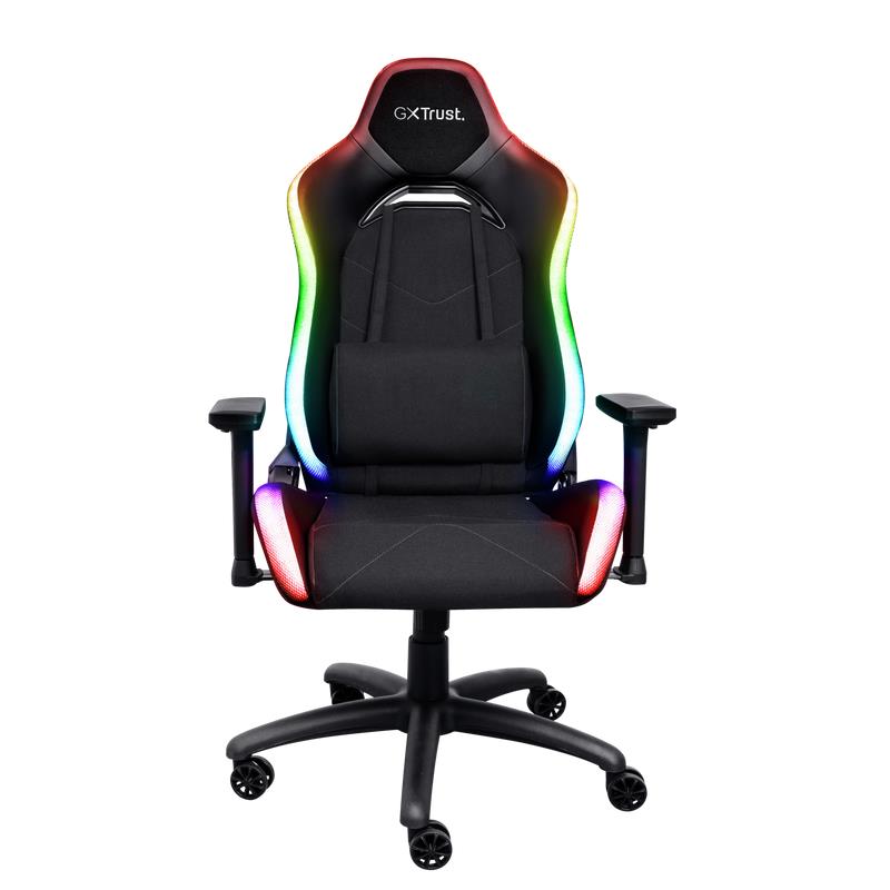 Trust GXT 719 Ruya RGB spēļu krēsls Melns